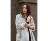 Жіночий шкіряний браслет LUY N. 5 два оберти (чорний) Жіночий шкіряний браслет LUY N. 5 два оберти (чорний)