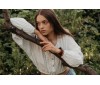 Жіночий шкіряний браслет LUY N10 два оберти коричневий Жіночий шкіряний браслет LUY N10 два оберти коричневий