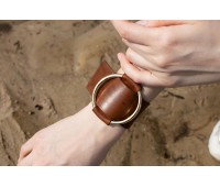 Женский кожаный браслет LUY N14 - коричневый Женский кожаный браслет LUY N14 - коричневый