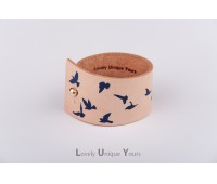 Жіночий шкіряний браслет LUY N9 DOVE - синій Жіночий шкіряний браслет LUY N9 DOVE - синій