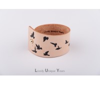 Жіночий шкіряний браслет LUY N9 DOVE - чорний Жіночий шкіряний браслет LUY N9 DOVE - чорний